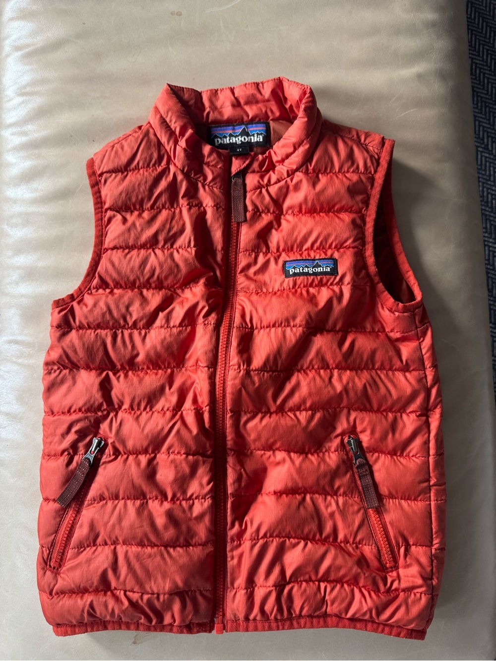 Patagonia Kids Red/Orange Nano Vest - 4T